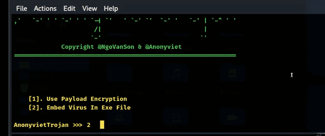 AnonyvietTrojan1.2-update Linux Os và đính kèm virus