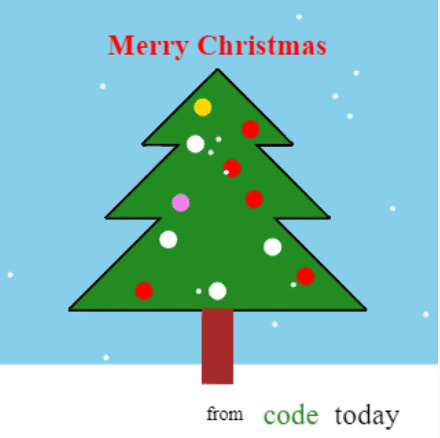 code python merry christmas