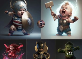 Tải bộ ảnh siêu anh hùng Marvel Baby siêu dễ thương 4