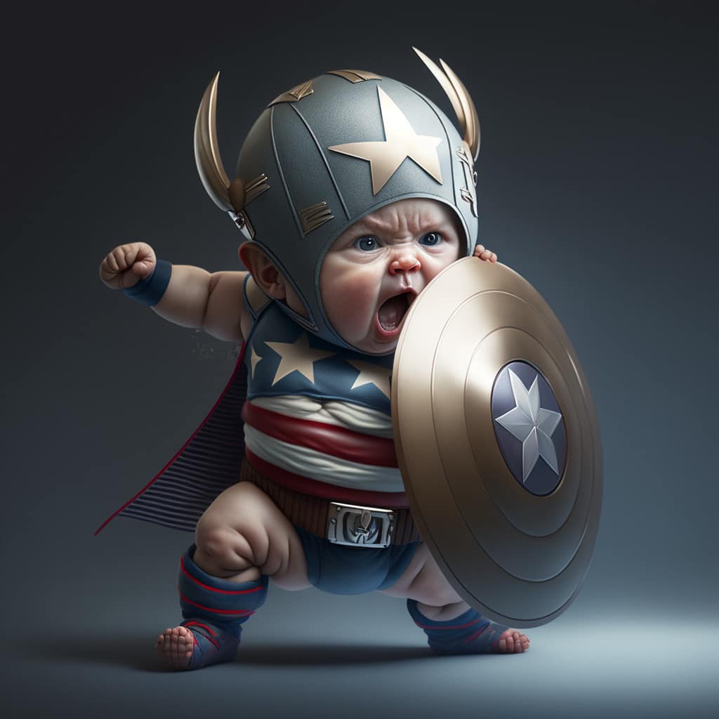 Tải bộ ảnh siêu anh hùng Marvel Baby siêu dễ thương 23
