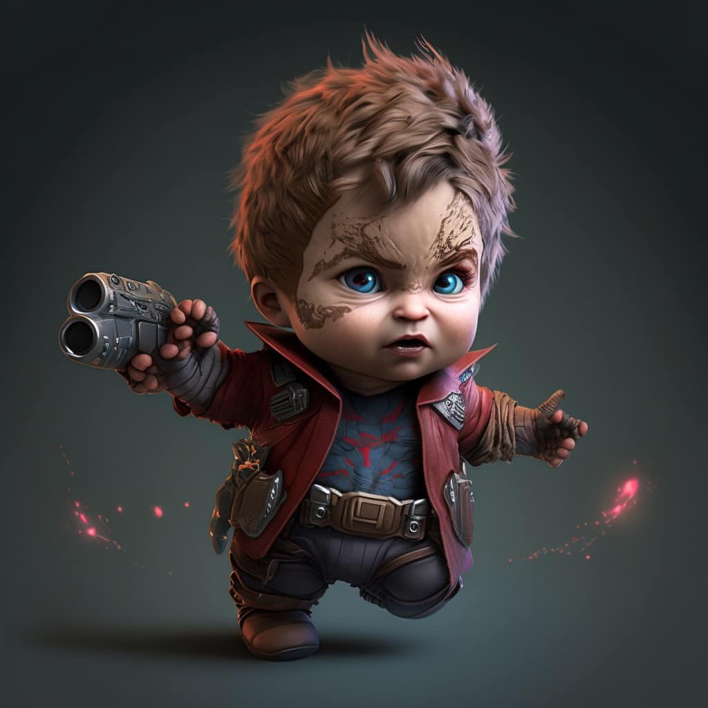 Tải bộ ảnh siêu anh hùng Marvel Baby siêu dễ thương 31