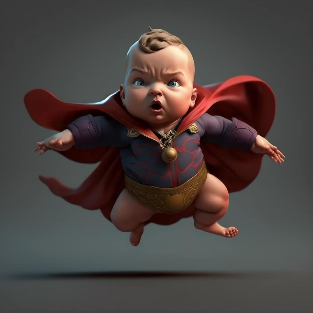 Tải bộ ảnh siêu anh hùng Marvel Baby siêu dễ thương 29