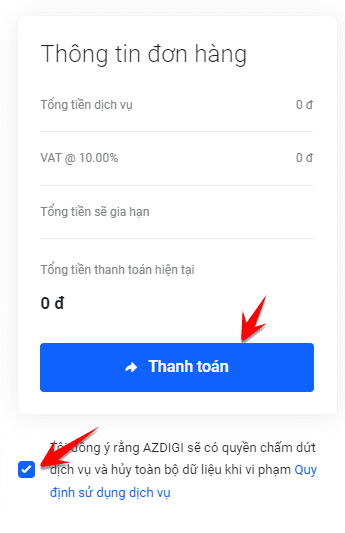 thanh toan host mien phi azdigi