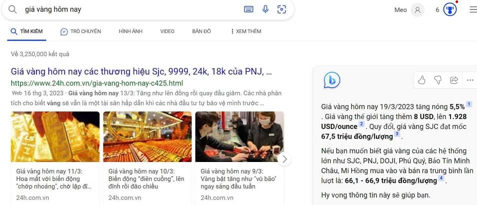 Bing AI - công cụ tìm kiếm thông minh của Microsoft
