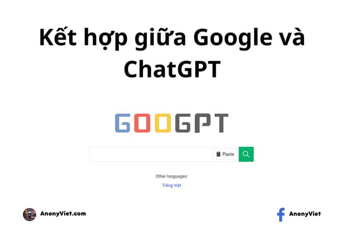 GooGPT: Trang web kết hợp giữa Google và ChatGPT
