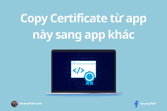 How to Copy Digital Certificates from One App to Another