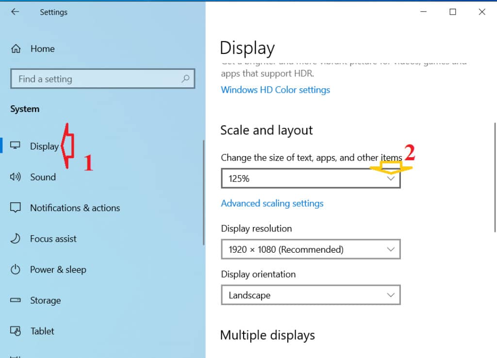 Ways to change the icon size on the Windows 10 desktop
