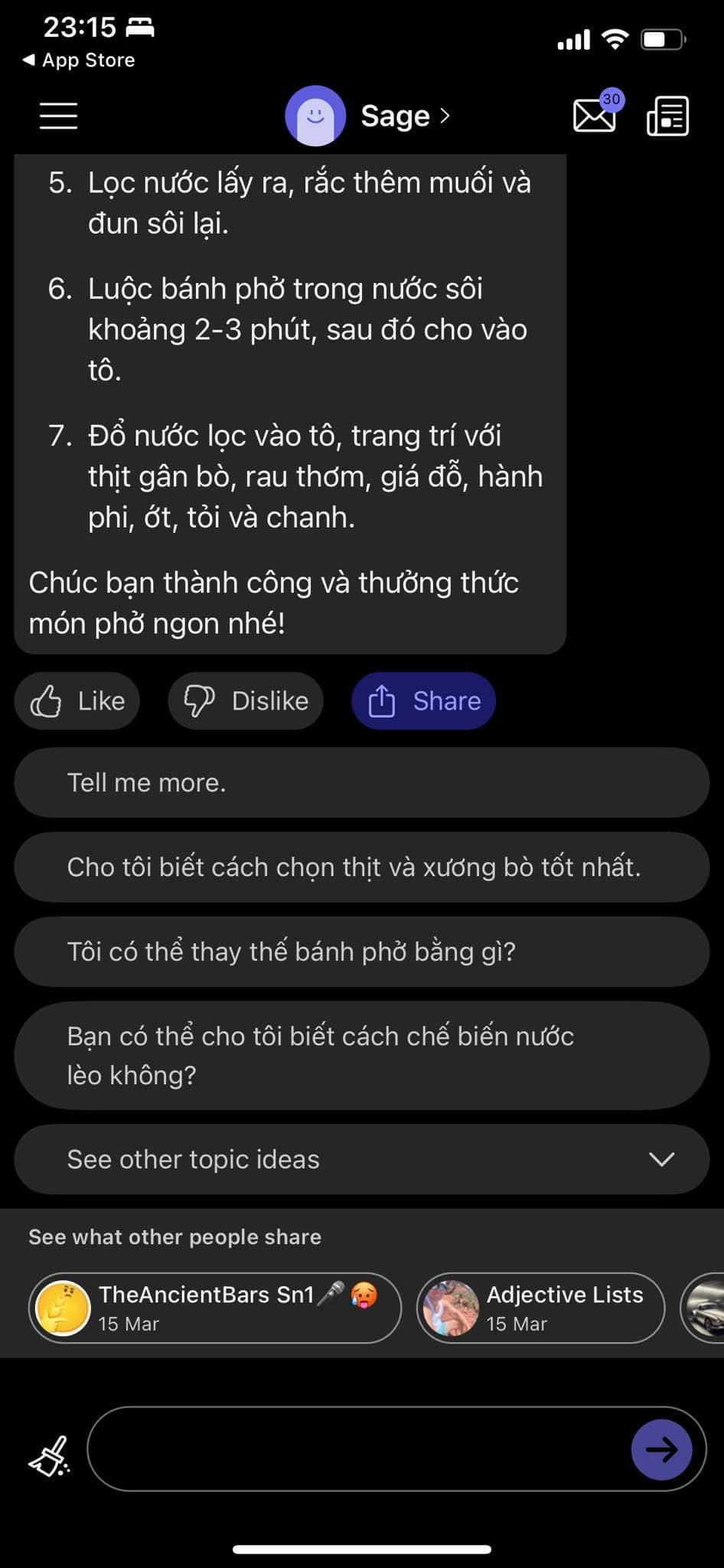 Instructions for using Poe AI Fast Chat on mobile phones