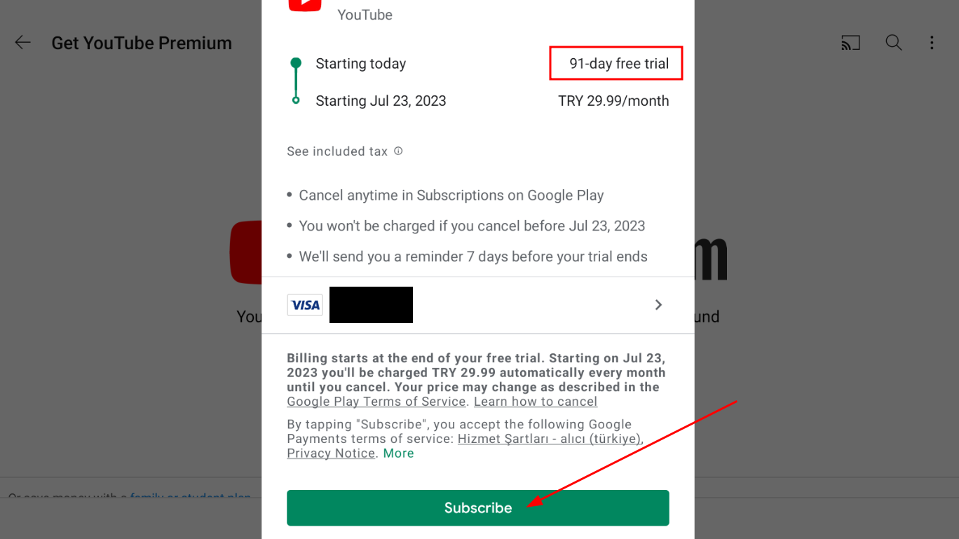 Cách đăng ký 6 tháng miễn phí Youtube Premium 20