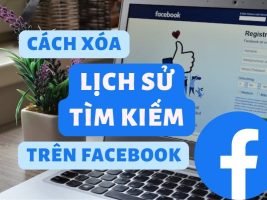 Instructions on how to delete search history on Facebook