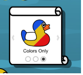 Choose a color for the duck