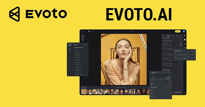 Phần mềm chỉnh sửa ảnh AI Evoto