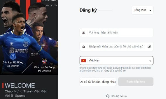 Hướng dẫn đăng ký Bsport Best chi tiết dành cho các tân thủ 10 Hướng dẫn đăng ký Bsport Best chi tiết dành cho các tân thủ 10
