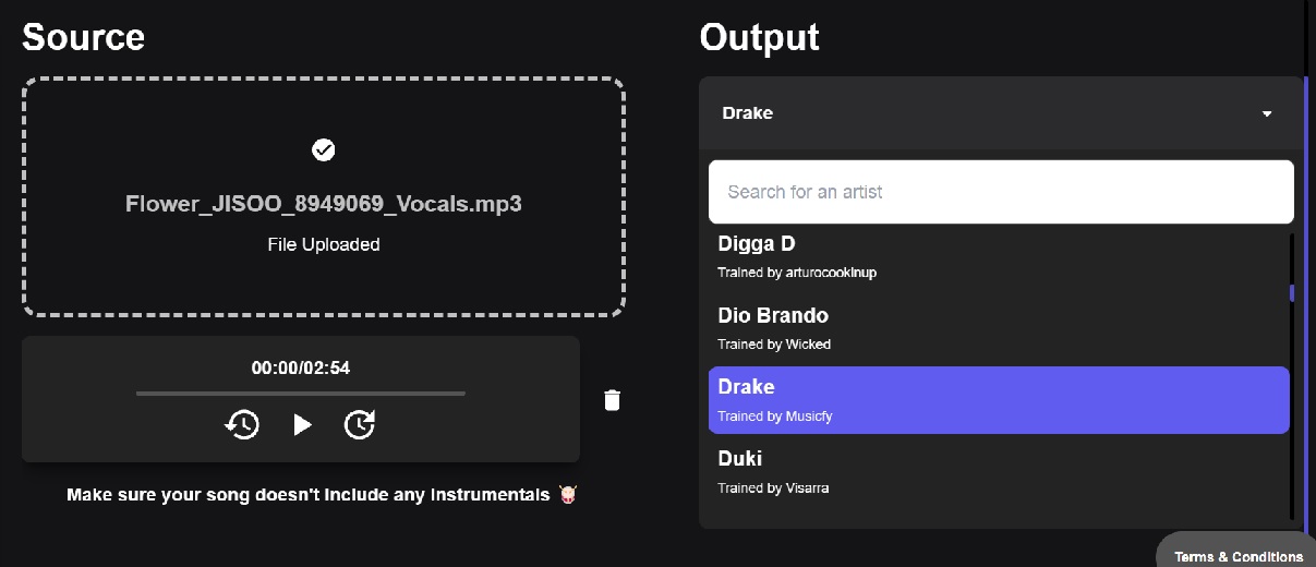 How to use AI to cover music 