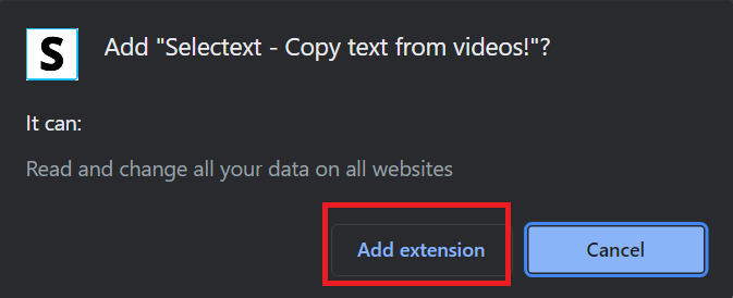How to use Selectext to copy text from video