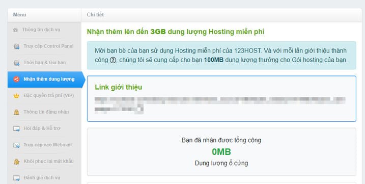 Cách đăng ký Hosting miễn phí không giới hạn băng thông