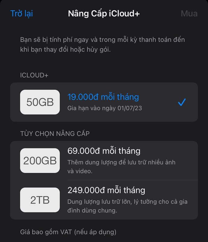 Apple tăng giá gói lưu trữ iCloud+ tại Việt Nam