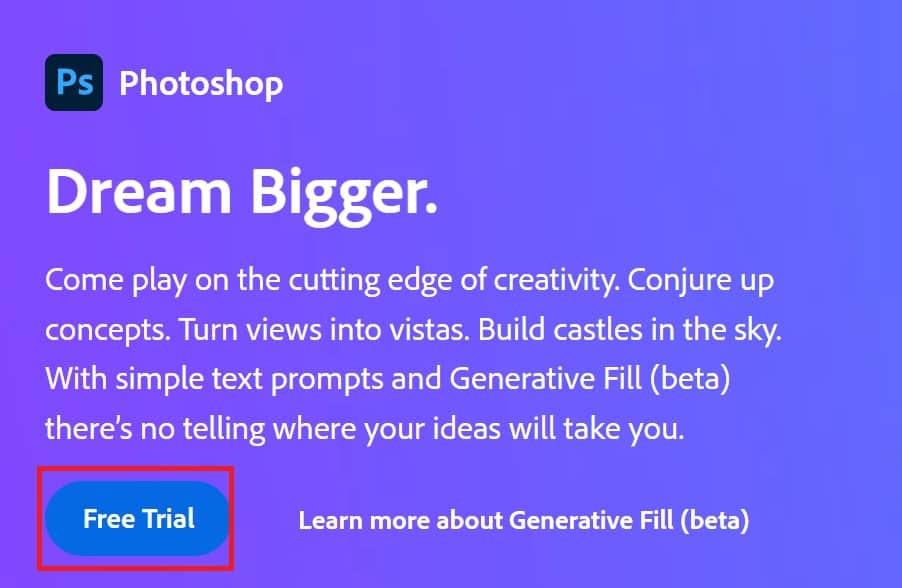 How to sign up for Photoshop beta trial 