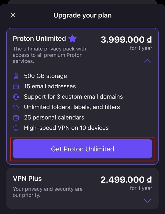 Cách sở hữu Proton VPN Unlimited miễn phí 2 năm