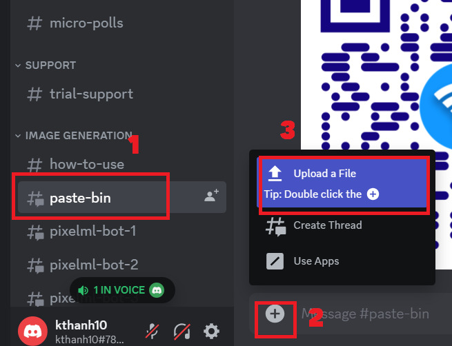 how to create QR art with Discord Bot 