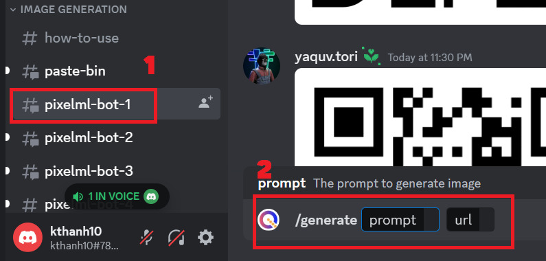 how to create QR art with Discord Bot 