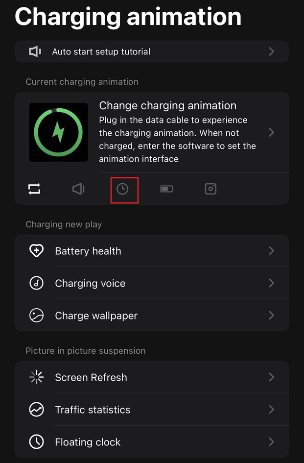 How to create effects when charging iPhone battery