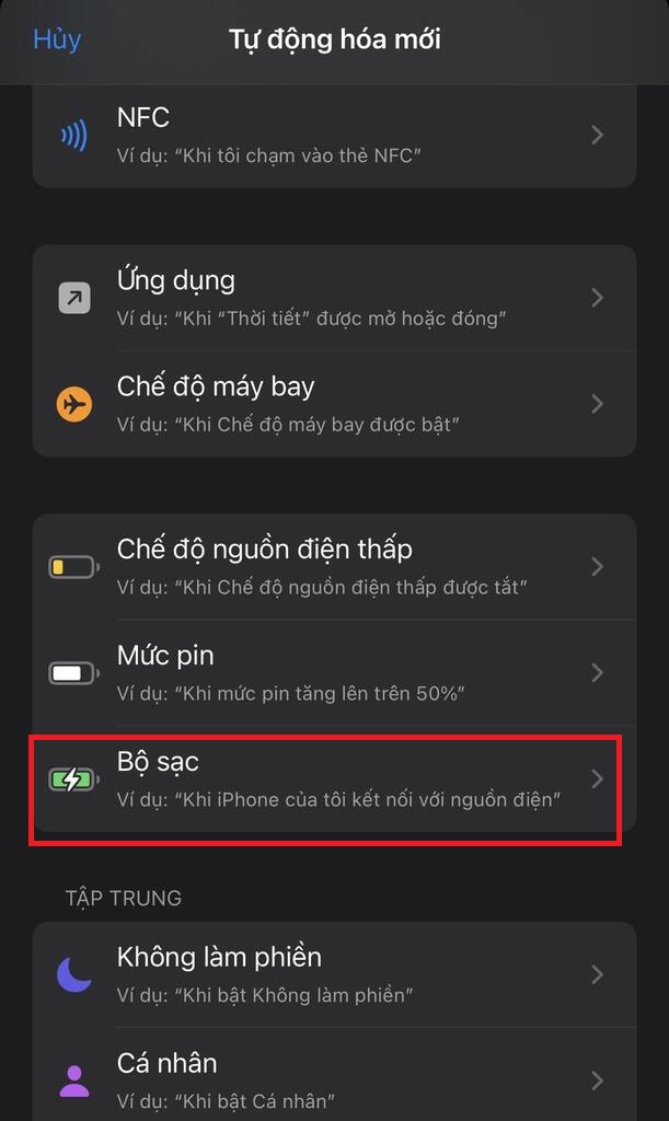 cách tạo hiệu ứng khi sạc pin iPhone