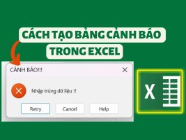 How to create a warning table when entering duplicate Excel data