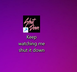 How to create a Blackpink style computer shutdown button