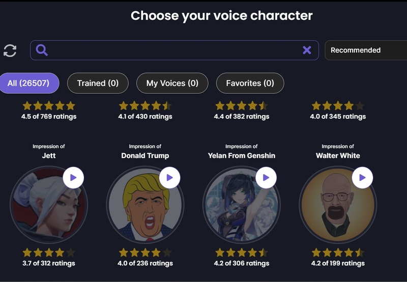 How to change voice using Voice AI