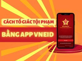 Instructions on how to report crimes with VNeID application