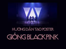 Instructions on how to create a poster like Blackpink