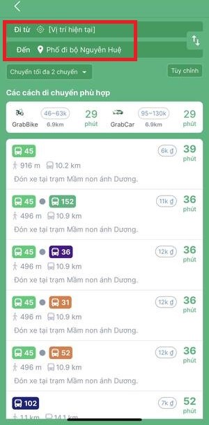 How to find bus route