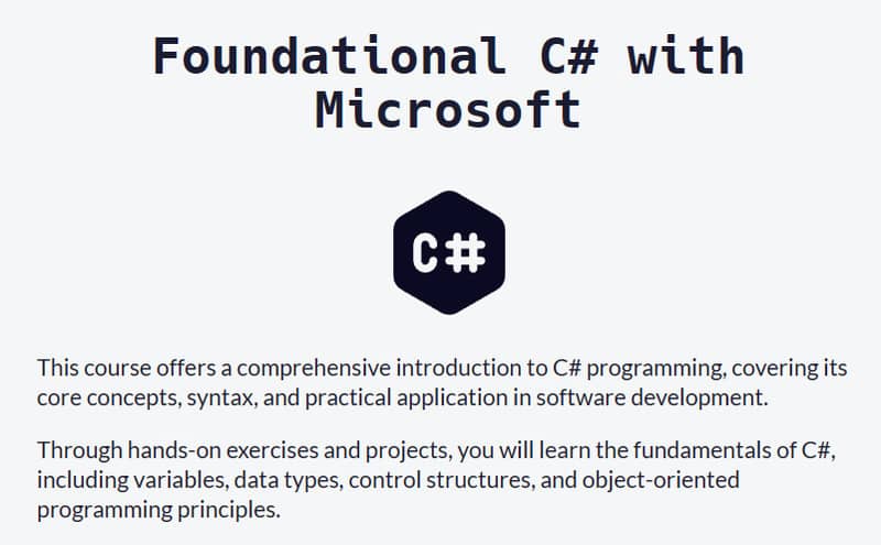 Microsoft C# Certifications and freeCodeCamp