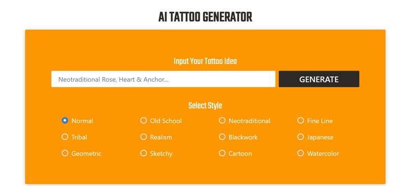 AI tool for creating tattoos