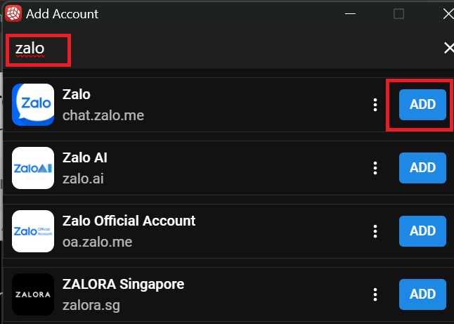 Log in to multiple Zalo accounts on your computer