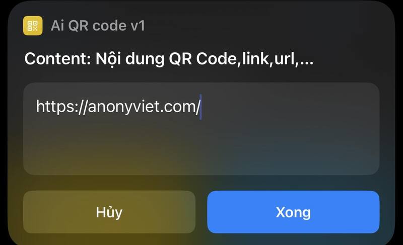 Shortcut to generate QR code 