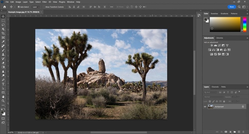 How to turn on dark mode in Photoshop