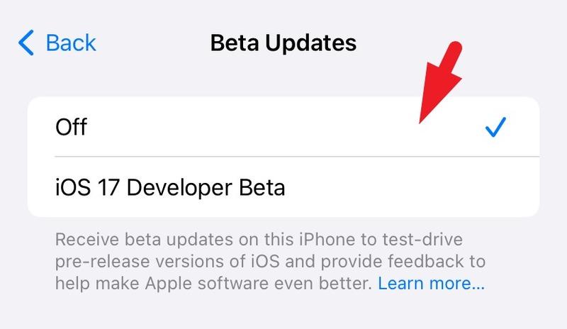 Cách hạ cấp iOS 17 Beta xuống iOS 16