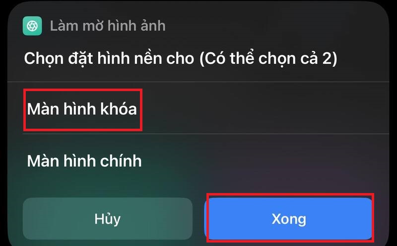 Cách làm mờ màn hình khóa trên iPhone