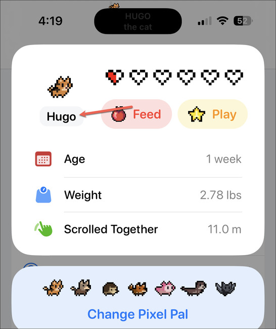 How to raise virtual pets on Dynamic Island iPhone 14 Pro