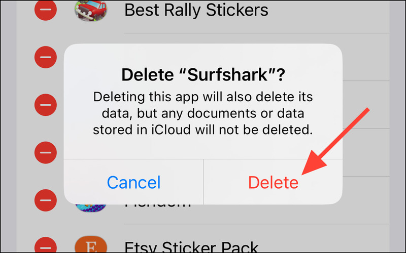 How to delete Stickers on iPhone