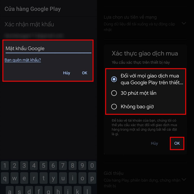 How to enable authentication when downloading apps on CH Play