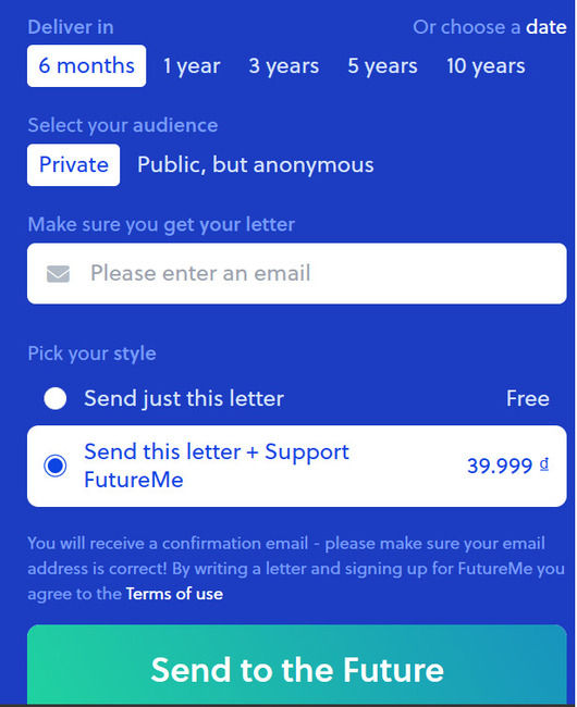 Send a letter to the future