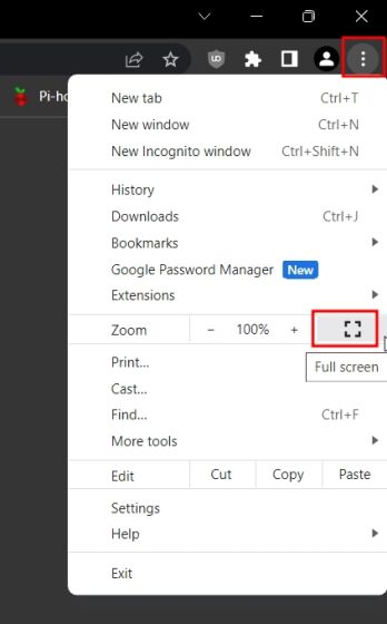 How to open full screen mode in Windows 11
