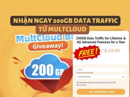 Get 200GB Data Traffic from MultCloud with just a few simple steps