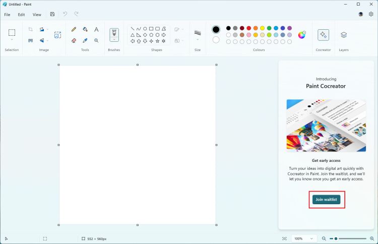 How to create AI images in Paint