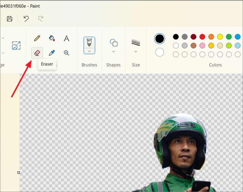 How to remove photo background with Paint in Windows 11