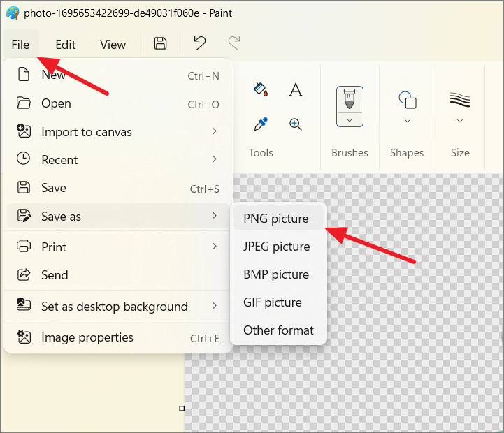 How to remove photo background with Paint in Windows 11