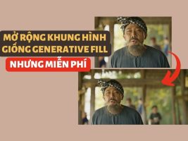 The way to expand the frame is similar to Photoshop’s Generative Fill, but free